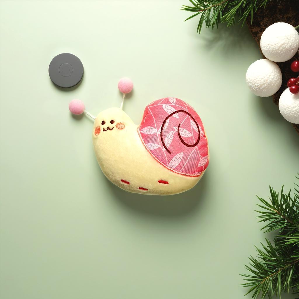 Creative Pet Chew Toy for Teeth Cleaning, Snail - Shaped Interactive Squeaky Toy for Cats & Dogs, Fun Bite Play Supplies