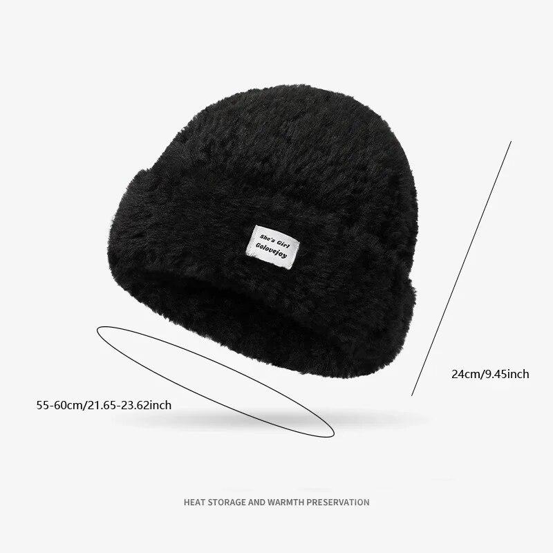 

Зимняя женская шапка ветрозащитная теплая вязаная женская уличная термовелосипедная шапка для холодной погоды One Size чёрный