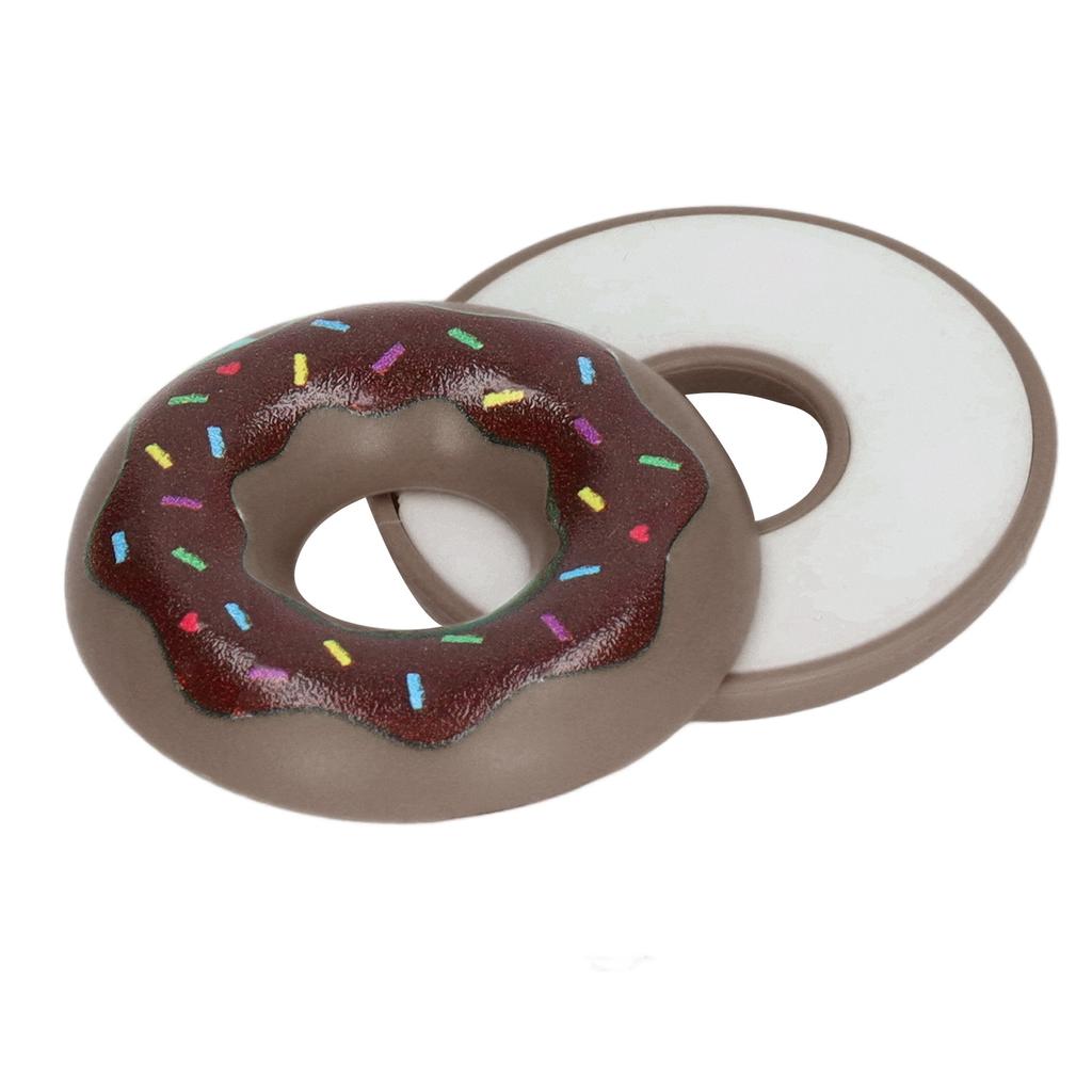 Fidget Toy Magnetic Anxiety Pressure Relieving Doughnut Fidget Slider for Adults Kids Brown