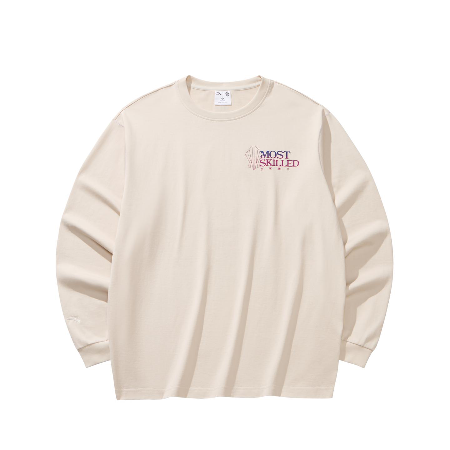 

Anta Kyrie Баскетбольная Серия 2025 Зимняя Трикотажная Рубашка с Длинным Рукавом Унисекс Топы Грязно-Серый 972541401-1 S