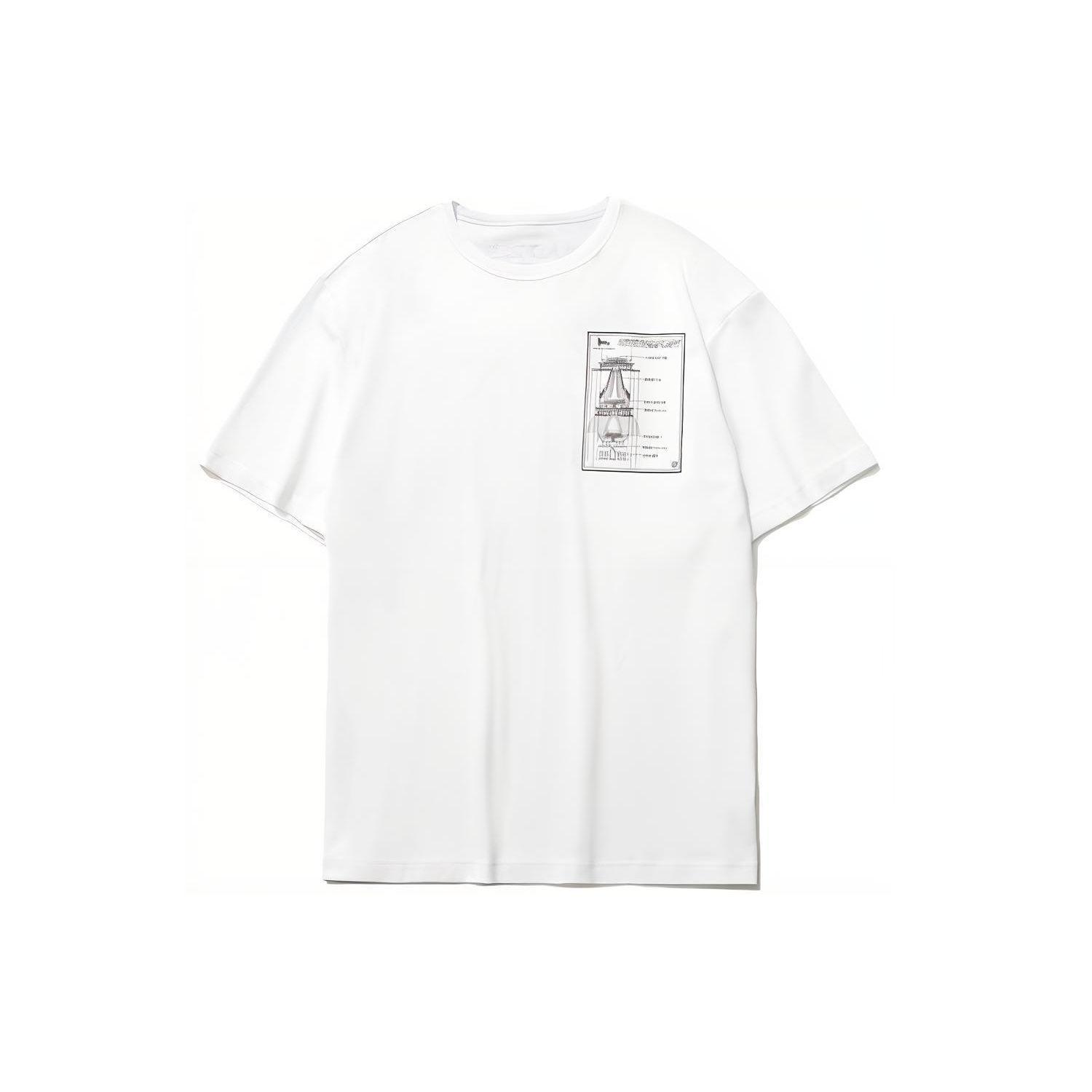 

Футболка мужская с коротким рукавом и круглым вырезом Li Ning CF Su Series Pattern Printed, свободная, белая AHSR673-1 XXL