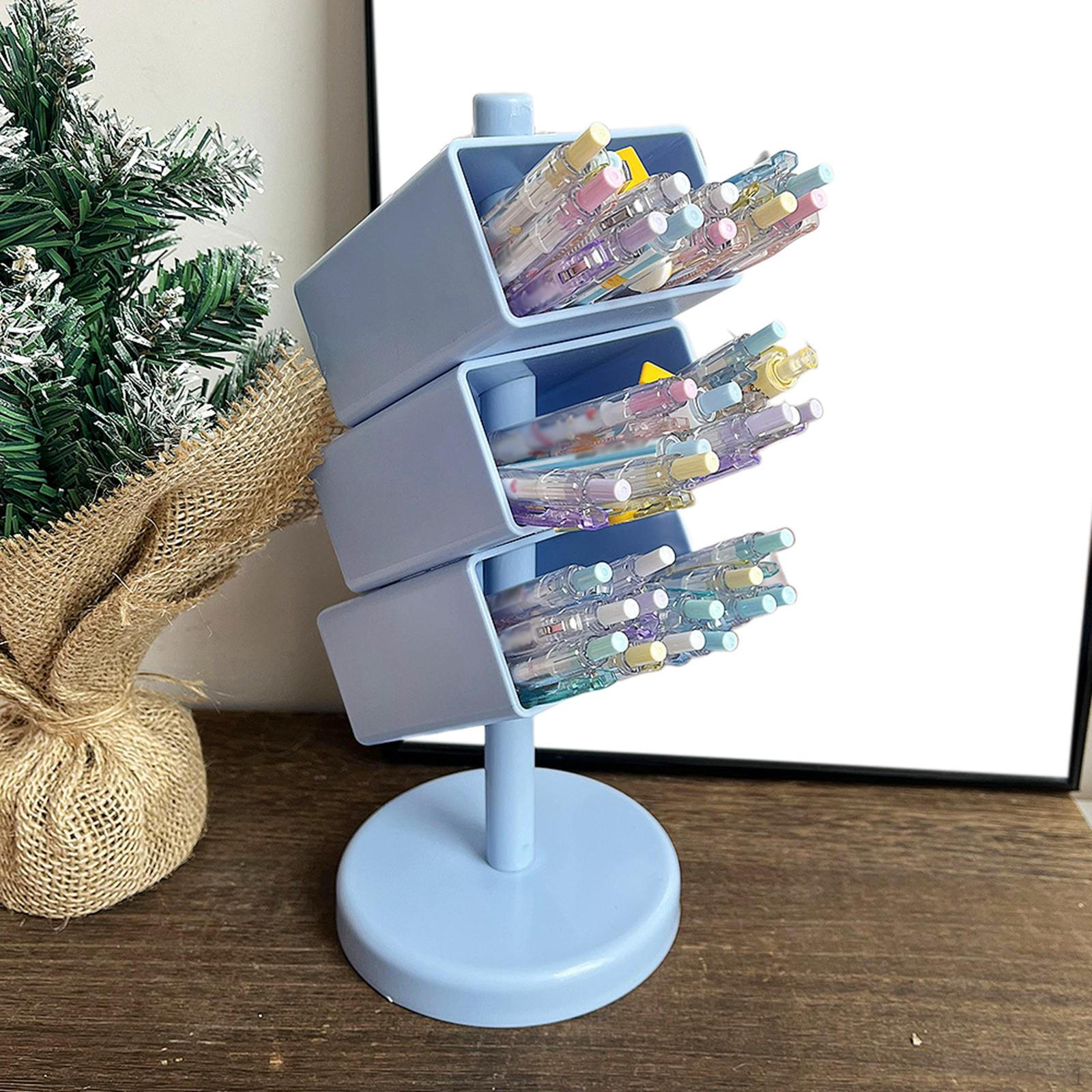 

Настольный органайзер, кисти для макияжа, наклонная вставка, держатель для ручек, карандаш для ластиков синий