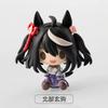 4Pcs/Set Uma Musume Pretty Derby Chibi Figures Mini Horse Ears Kitasan Black Gold Ship Tokai Teio Oguri Cap Cute Anime Model Toy