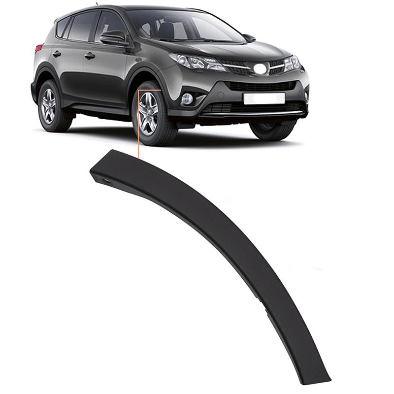 

Для Тойота РАВ4 (ХА40) 2013 2014 2015 левый и правый автомобильный передний бампер, молдинг крыла, накладка 52112-0R040, черные аксессуары left