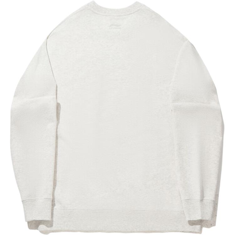 Li Ning Letter Print Round Neck Versatile Loose Sweatshirt Unisex sweatshirt AWDVG33-1