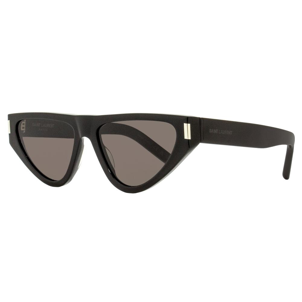 

Saint Laurent Женские солнцезащитные очки «кошачий глаз» SL 468 001 Черные 55 мм 001
