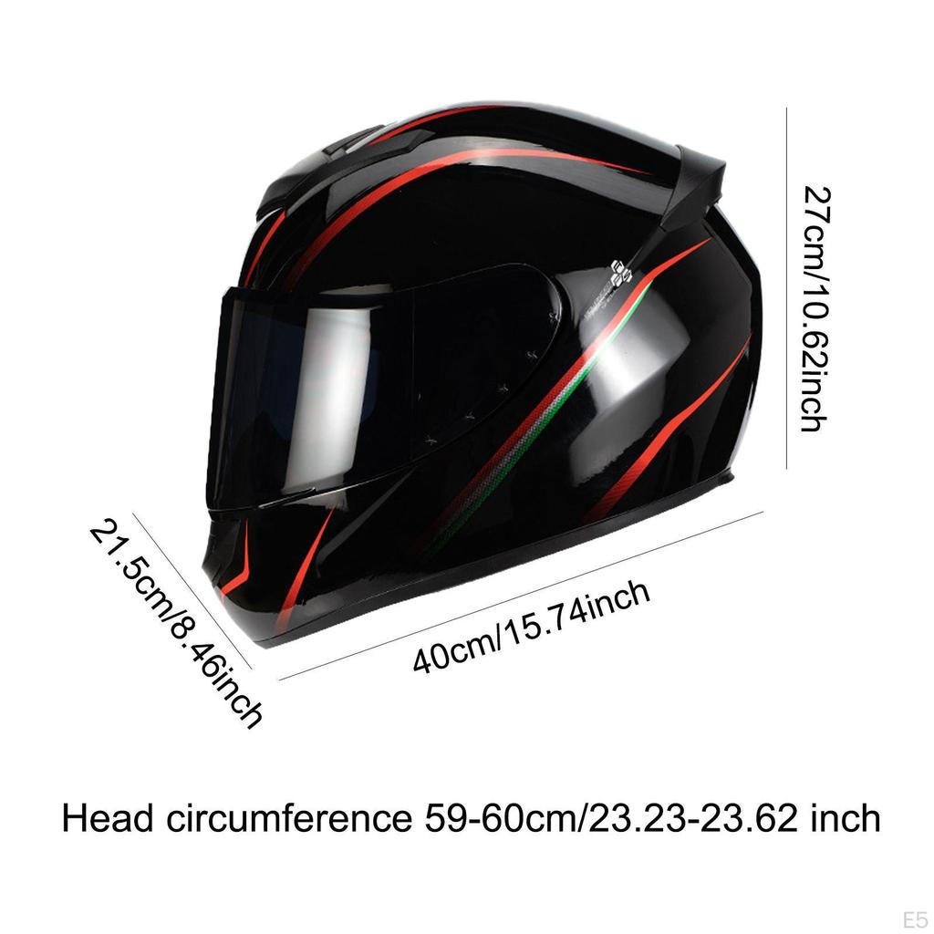 Full Face Helmet with Detachable Liner for Motorbike And Dirtbike Use