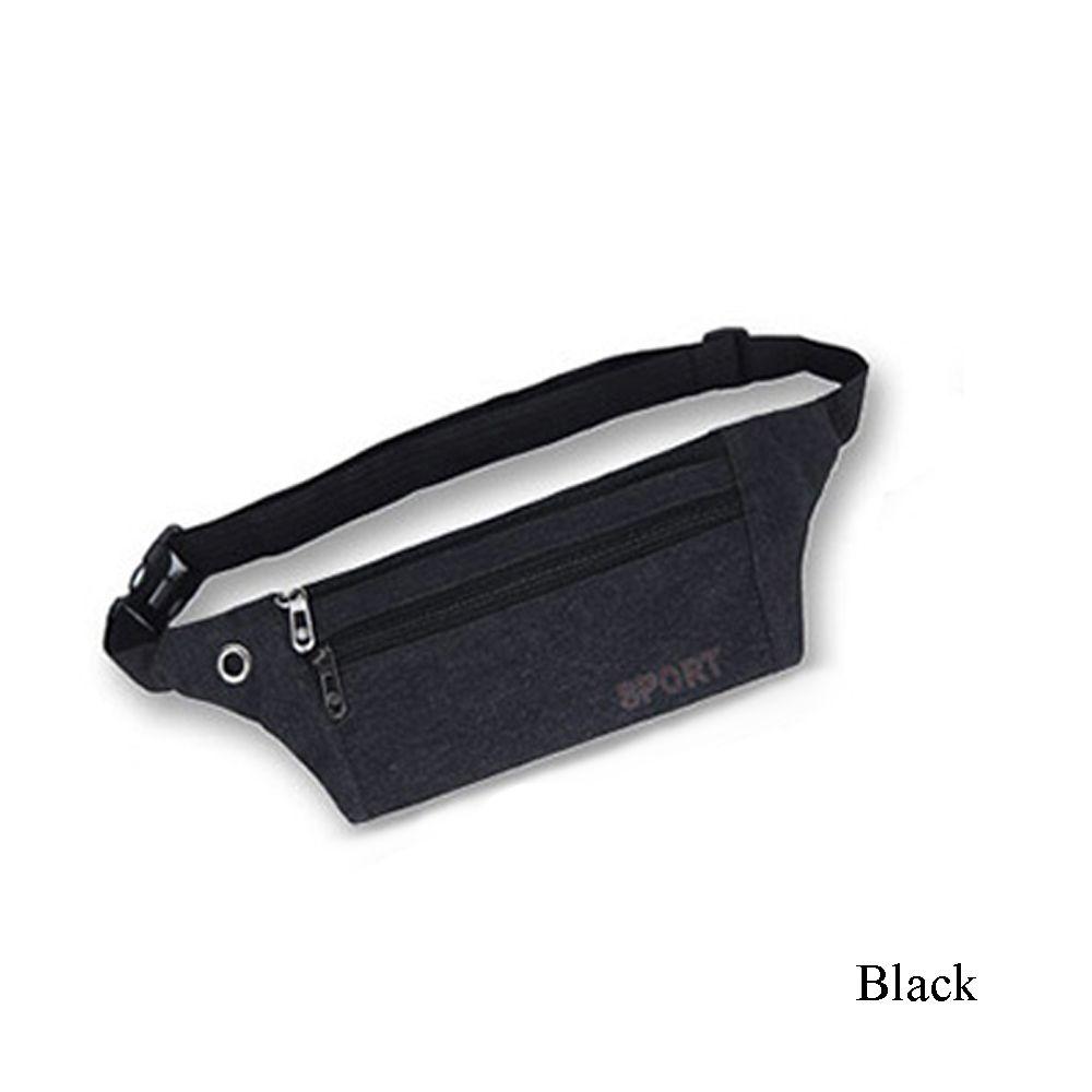 New Fashion WomenMen Waist Packs Multi-Pockets Fanny Pack Pouch Hip Purse Satchel Canvas Belt Bags Casual Wallet чёрный 1590₽