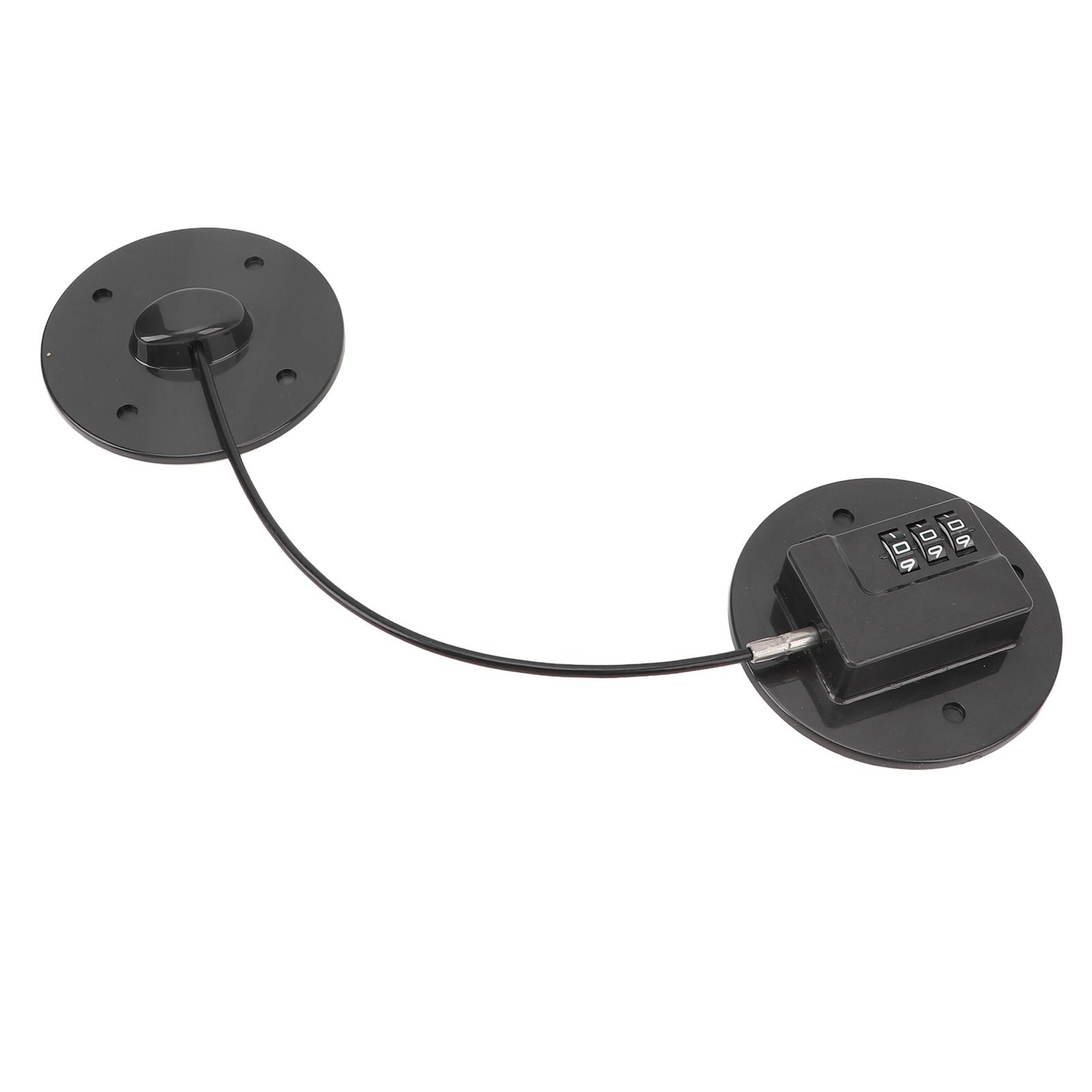 

Сверхпрочный замок для холодильника, кодовый замок без ключа, защитный парольный замок для небольшого холодильника чёрный