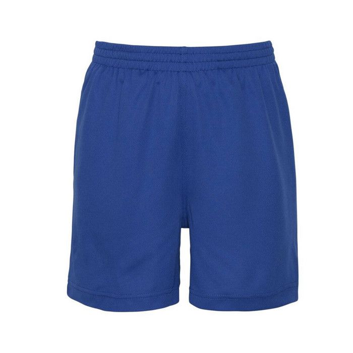 Just Cool Kids' Sports Shorts with Side Pockets In Royal Blue - - Royal Blue