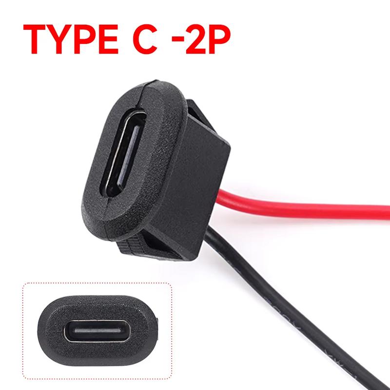 USB Type C Connector Jack Female Type-C With Card Buckle 3A High Current Fast Charging Jack Port USB-C Charger Socket Accessory
