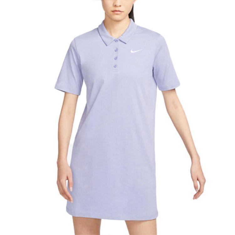 Nike Sportswear Short Sleeved Dress Women's Mist Gray Blue FN3708-513