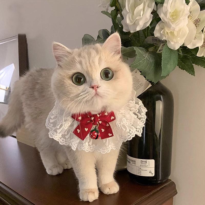 Cat & Dog Bow Tie Scarf - Cute Pet Neck Bib & Ornament