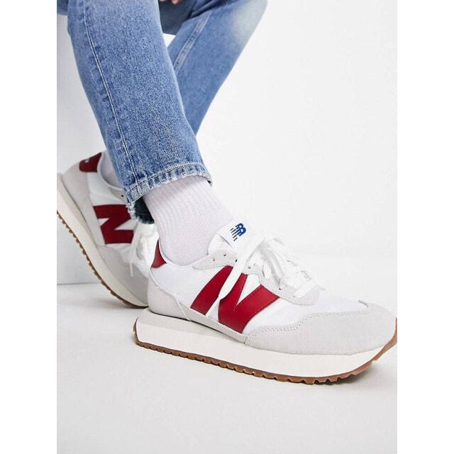 

Бело-красные кроссовки New Balance 237