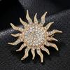 Sunflower Suit Lapel Pin Metal Men Brooch Vintage Fashion Suit Collar Pin  Collar Decoration