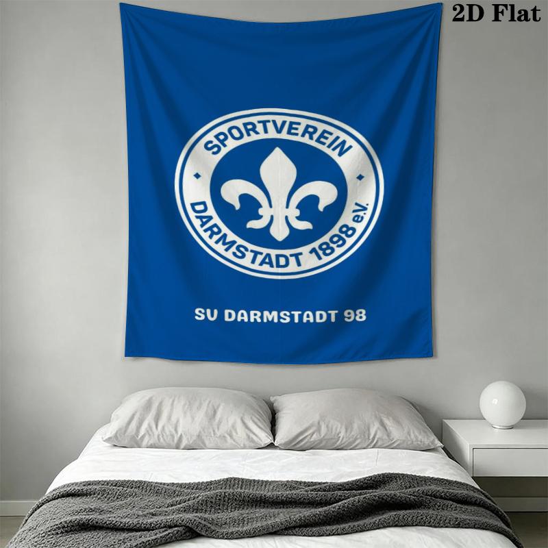 SV Darmstadt 98 Wall Tapestry Aesthetic Wall Hanging Printed Fabric Blanket Decorative Tapestries for Bedroom Living Room Home Decor