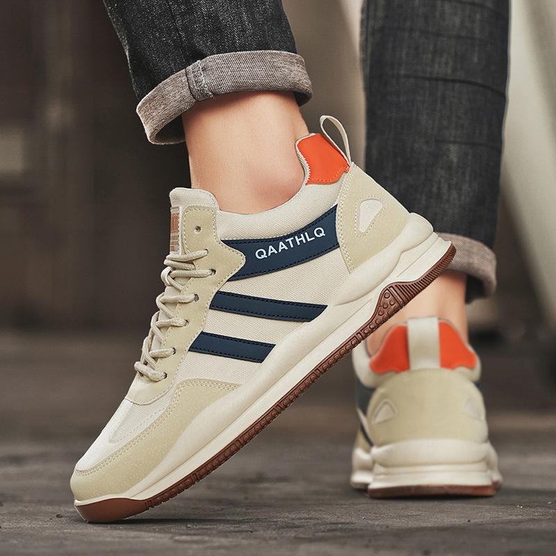 Designer Retro Men's Casual Sneakers 2025 New Spring Autumn Platform Shoes Fashion Mesh Lace-up Vulcanized Shoes Tenis De Hombre