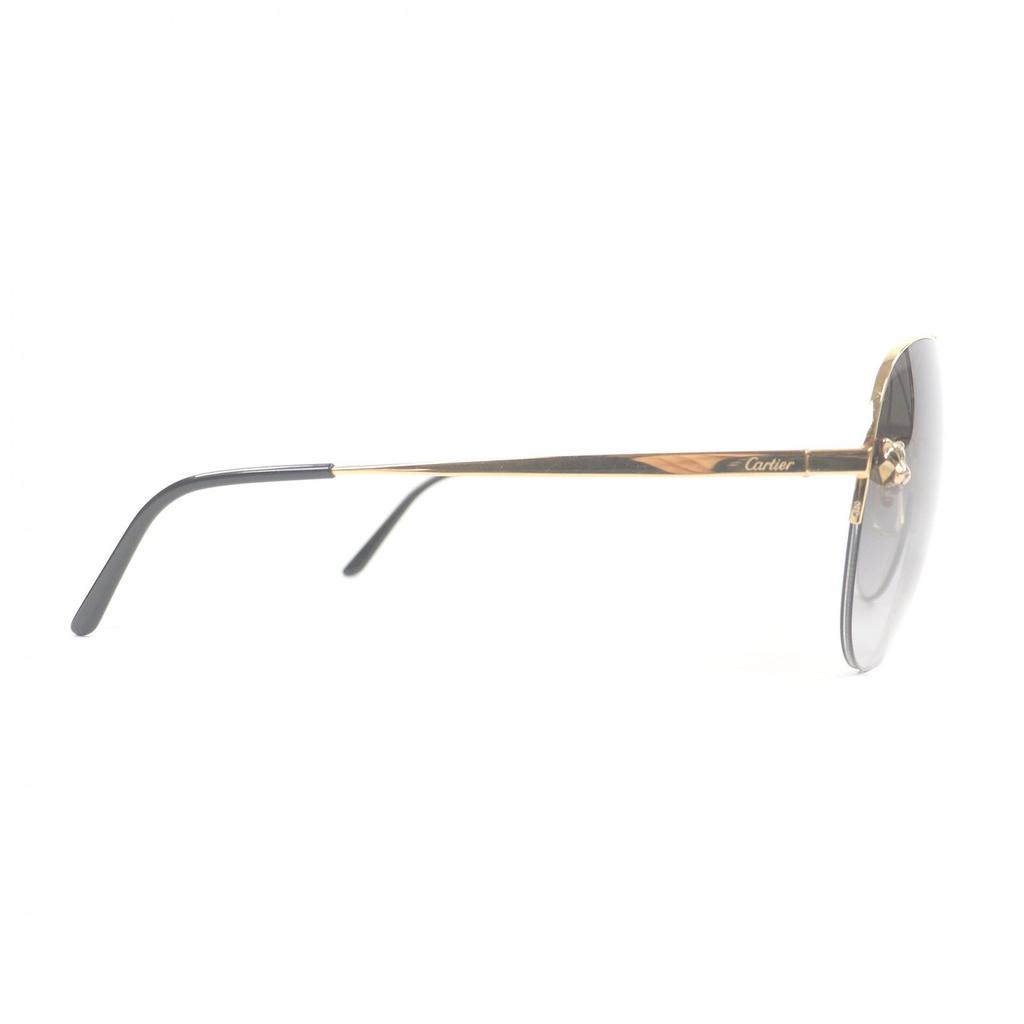 Great Cartier Sunglasses PANTHERE De Cartier Teardrop Aviator Gold Mens Used