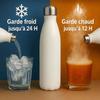 Bouteille isotherme - PLANETEE - Vintage Classique - 500 ml - Double paroi inox - Bouchon hermétique