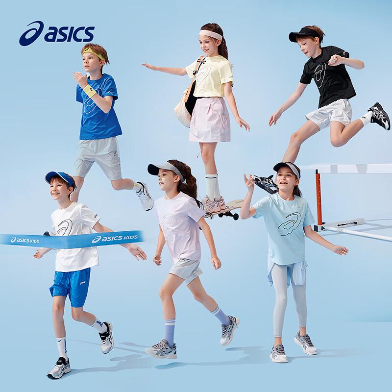 Детская спортивная футболка Asics с быстрым высыханием 170 чёрный