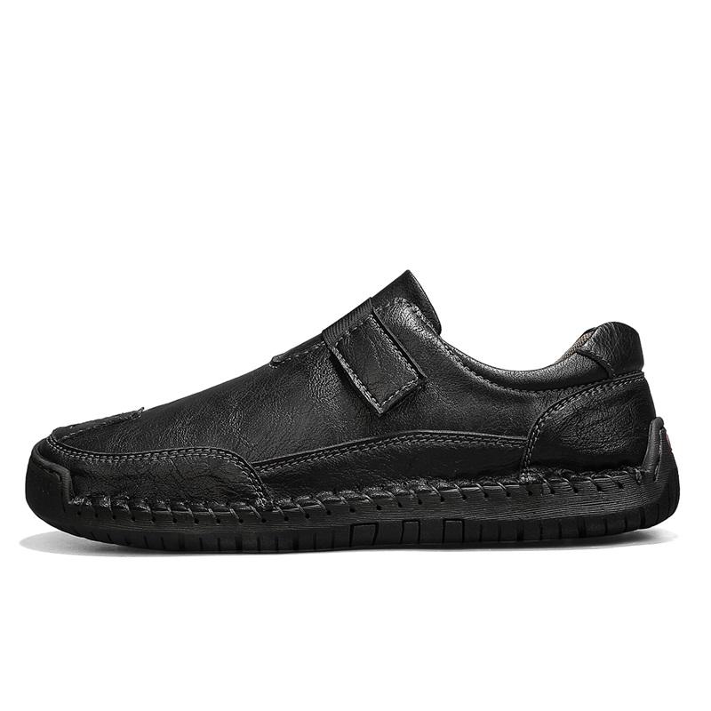 

2026 New Men s Fashion Casual Loafers - Ultra Fiber Leather Slip-On with Non-Slip Rubber Sole & Comfort Insole for Daily Driving 48 чорний