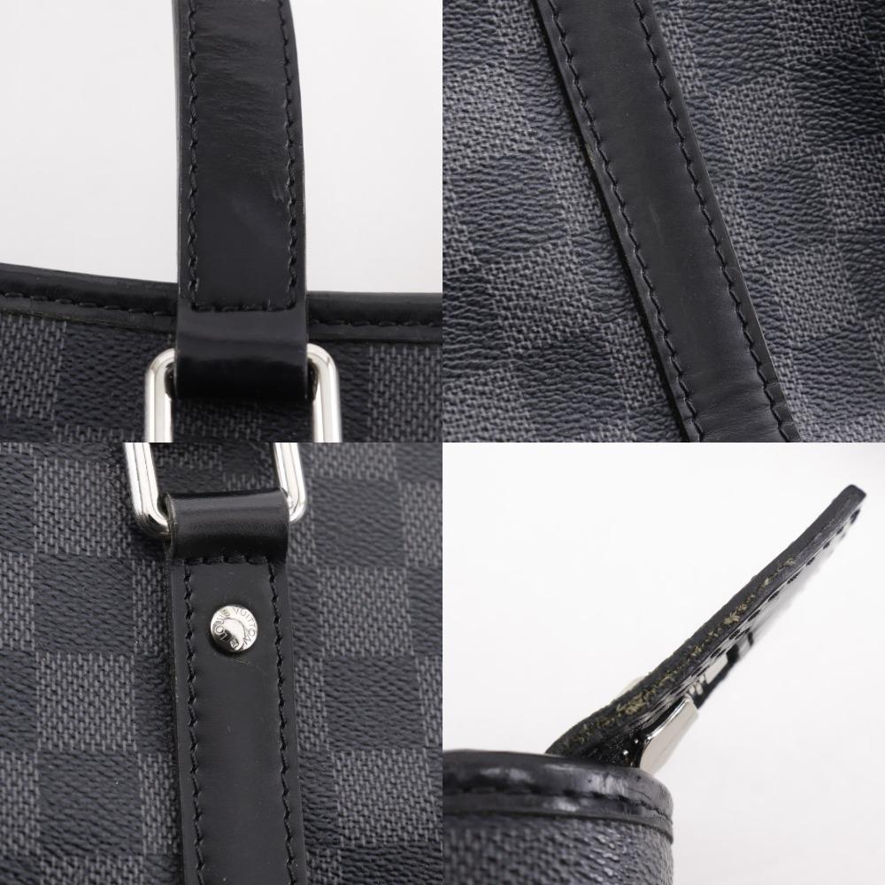 Louis Vuitton Tadao Handbag N51192 2WAYShoulder Tote Bag Black Damier Grafitto Canvas Mens Used