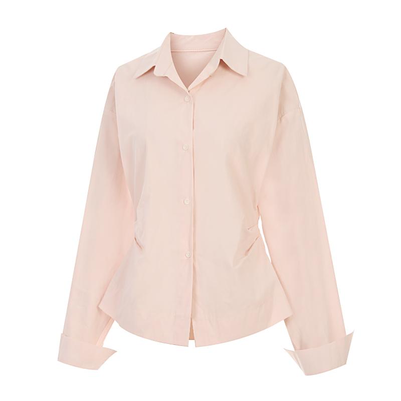 TVIEW Side Pintuck Collar Shirt_V6A-Csh006