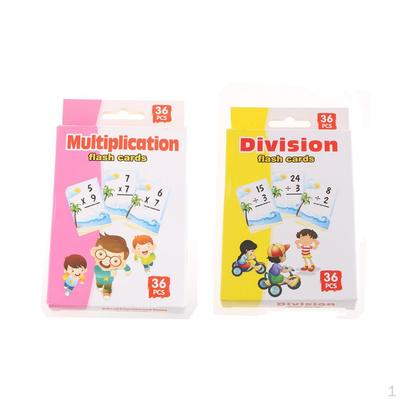 72 Pieces Child Learning Math Flash Cards For Elementary Educational Materials