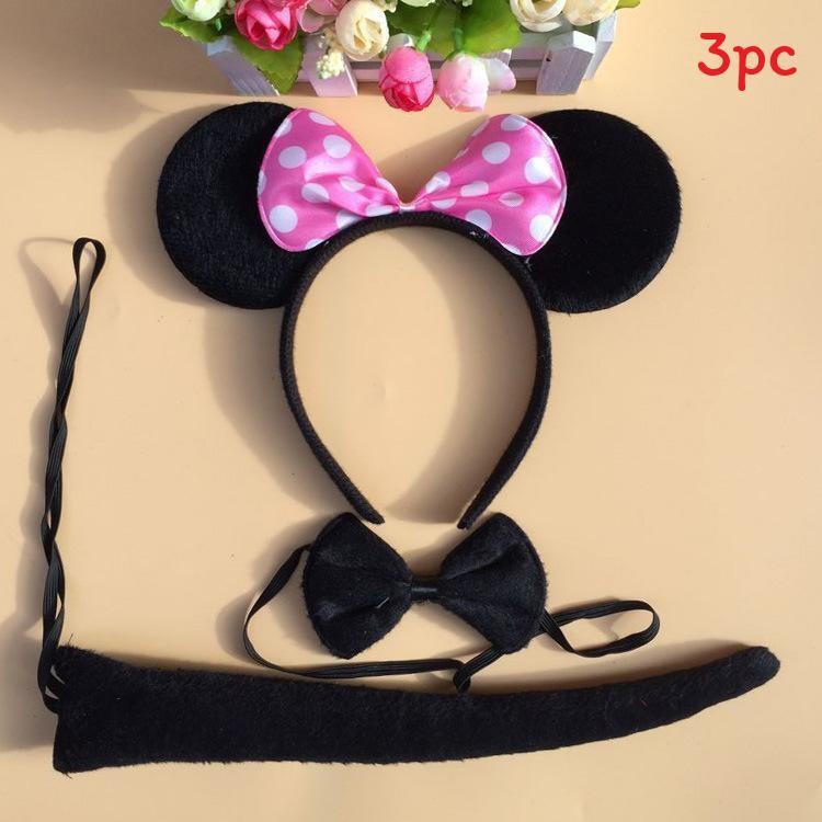 Halloween Animal Tiger Headpiece With Red Horns Demon Headband Cosplay For