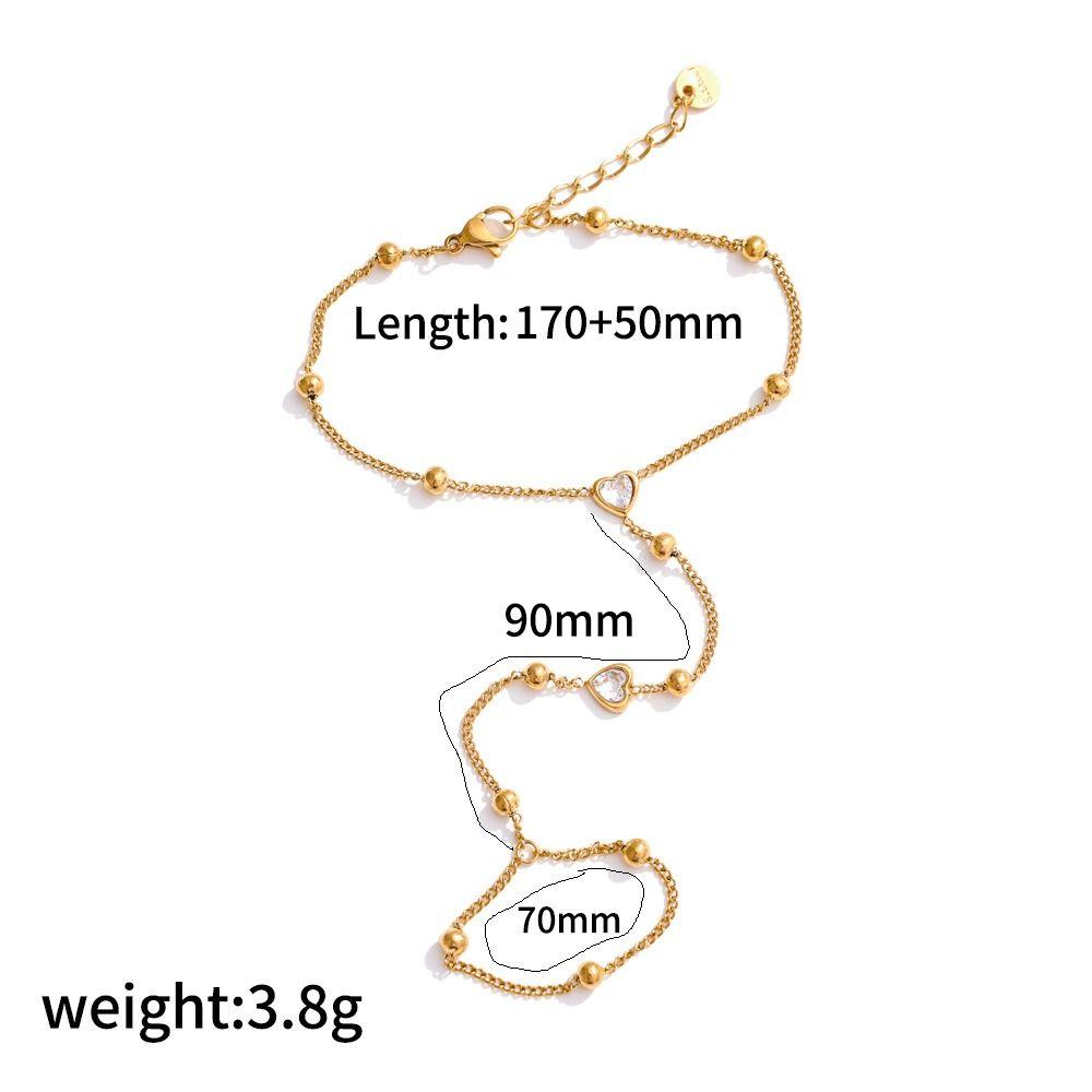 Simple Design Boho Zircon Bracelet Waterproof Metal Finger Bracelet New Finger Bracelet Gifts