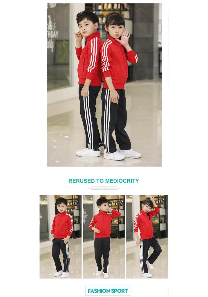 Spring/Autumn 2019 Family Matching School Uniform Cardigan Sportswear Set for Three