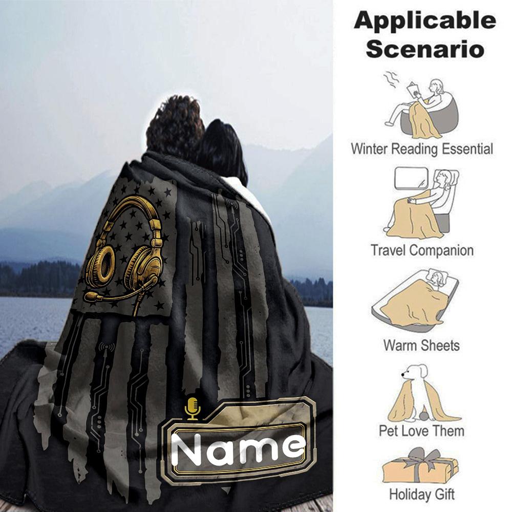 Customize Your Name Home Blanket S Comfortable Soft Lightweight Allseason Multipurpose Blanket For Picnics Sofas Offices Beds Living Rooms And More
