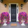 2Pcs Artificial Morning Glory Hanging Flowers Fake Flower Outdoor Home Garden Wall Hanging Petunias Plants Wedding Decoration