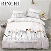 Cartoon Love Cats 3D Bedding Set Twin Queen King Size Duvet Cover Home Textile Decor Fashion Animal Print