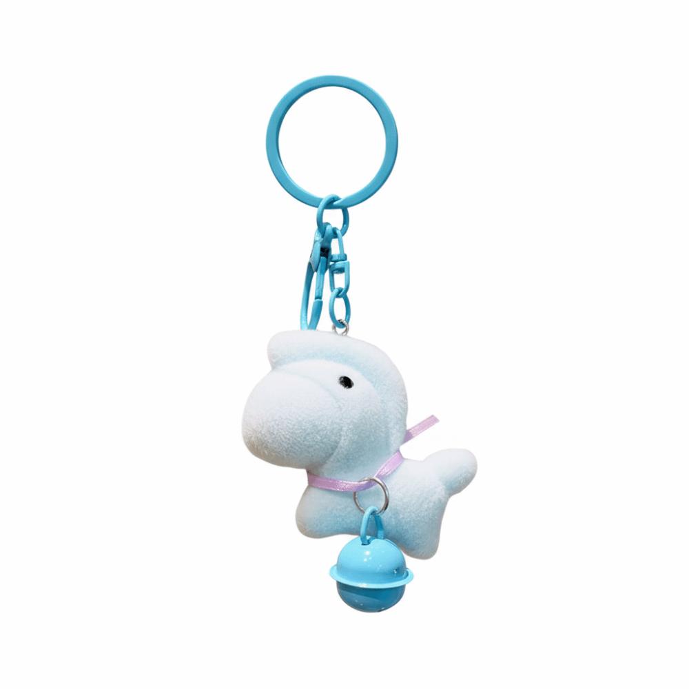 Flocking Year of the Horse Keychain Cartoon Pony Bag Charm Interesting Zodiac Pendant  Decoration