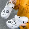 New Cartoon Hole Shoes Female Nurse Doctor Surgery Shoes Two Wear Cool Slippers Non-slip Bag Head Beach Shoes