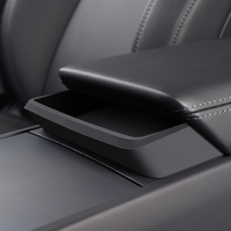 Vehicle Armrest Compartment Insert Interior Console Glove Organize Silicone Center Console Tray Suitable for Vehicles