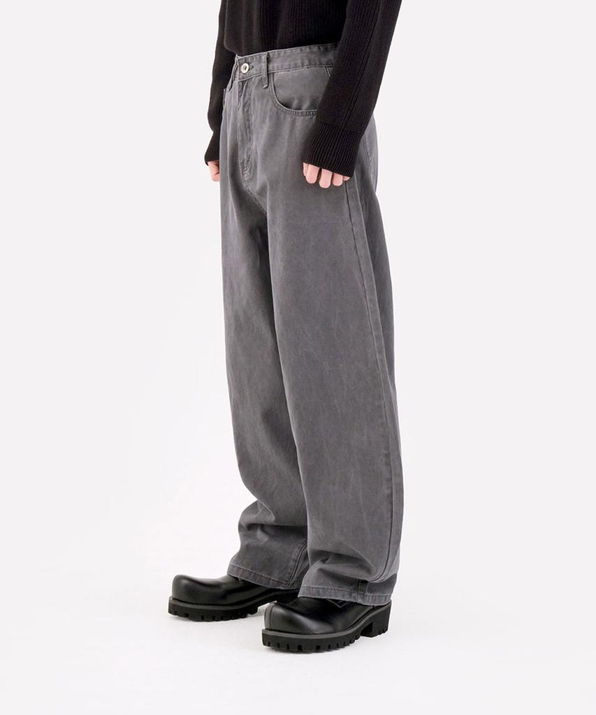 Dideobeulyueseui Balloon Fit Cotton Pants (Gray)