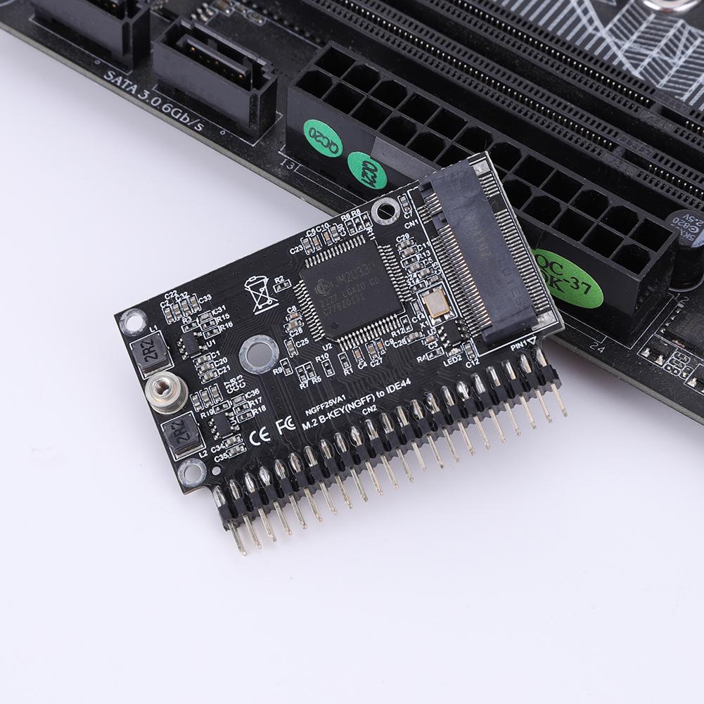 M.2 NGFF SATA SSD To 2.5inch IDE 44pin Adapter M.2 IDE Adapter Adaptor Convertor for Notebook Laptop Desktop Computer and More