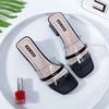 Fashion Outside Slides Indoor Shoes for Women Job Sandals Black Heeled Open Toe Woman Slippers Transparent Shoe Sale Luxury on Promotion