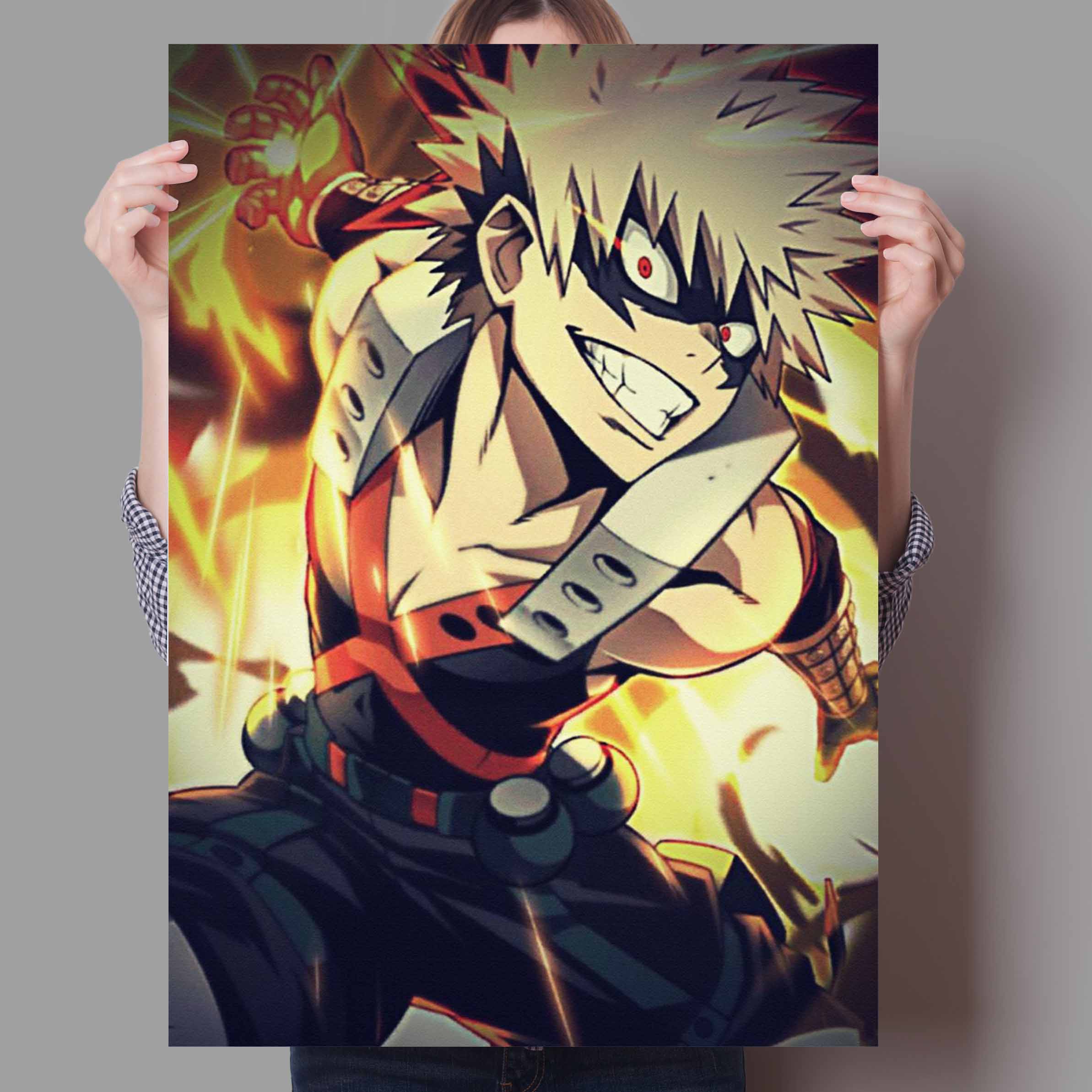 

Плакаты и принты Boku No Hero My Hero Academia аниме Бакуго Кацуки/Мидория Изуку искусство домашний диван Настенный декор холст постер 30x40cm No Frame