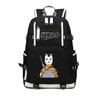 Large Capacity Schoolbag with Shoulder Strap; Student Three-piece Pencil Case Set