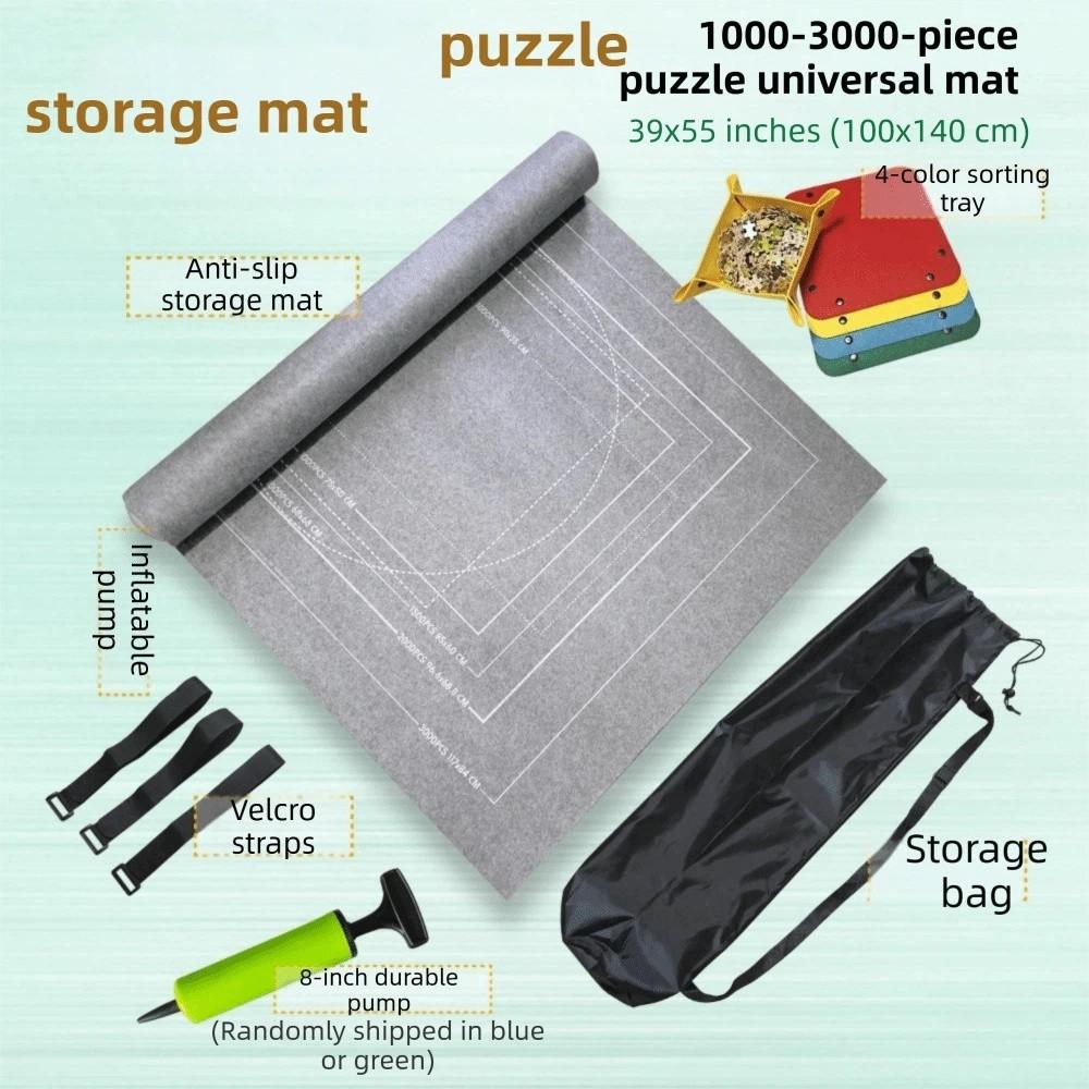Roll Up Jigsaw Puzzle Storage Mat Set Puzzles Keeper  Parent-child Early Education