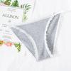 Women's  Mid Waist Cotton Lace Briefs Women Sexy Seamless Bikini Panties Underwear