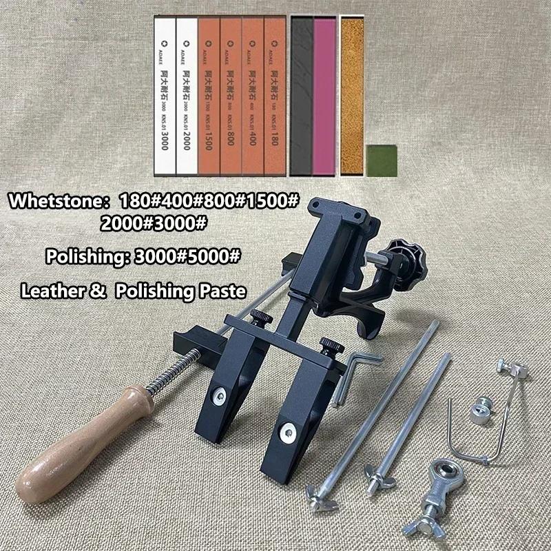 Ostrzałka do noży o stałym kącie obrotu 360 stopni Profesjonalna ostrzałka do noży kuchennych Ostrzenie diamentowe Szlifowanie kamieniem ostrzącym