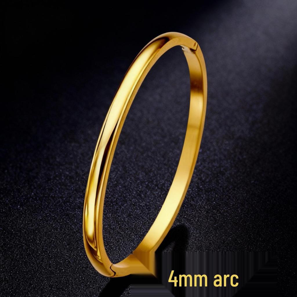 Women's Luxury Stainless Steel Bracelet: Electroplated Titanium, Full Diamond Set, European-American Style