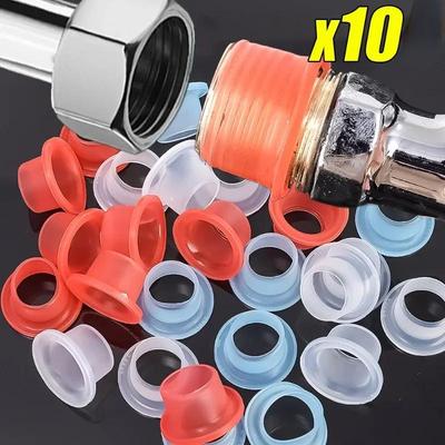 10 Stück Wasserhahn Auslaufsichere Dichtung Gummi Rohrdichtung Schlauchdichtung Silikondichtung für Sanitärstopfen Leckage verhindern