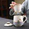 Fish Leaping Dragon Gate Ceramic Office & Tea Mug