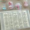 3D Silicone Relief Mask Princess Dress Nail Art Mold DIY Nail Art Decor Transparent Manicure Template