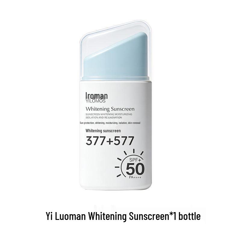 YILOMOS Whitening Sunscreen: Waterproof, Sweatproof, UV Protection, Brightening, Moisturizing Cream. Standard Size